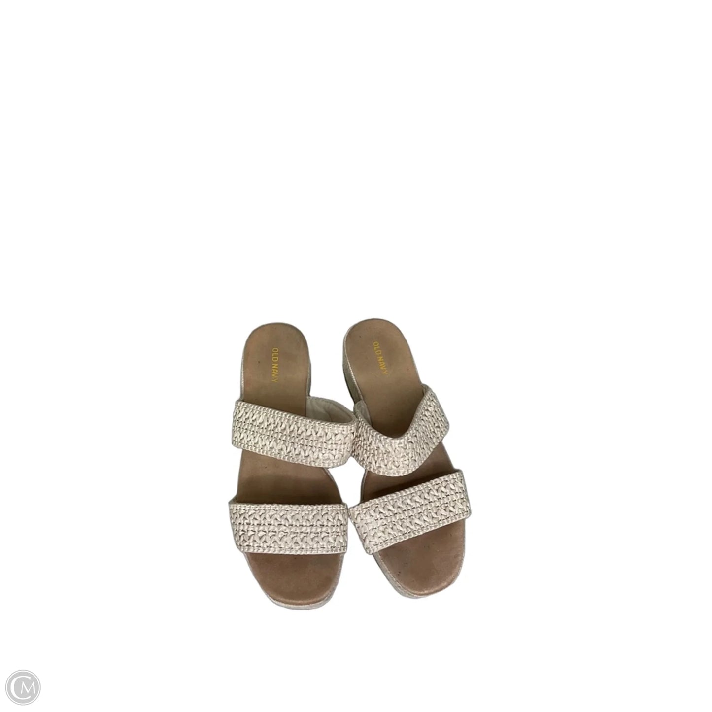 Sandals Heels Platform By Old Navy In Cream, Size: 9