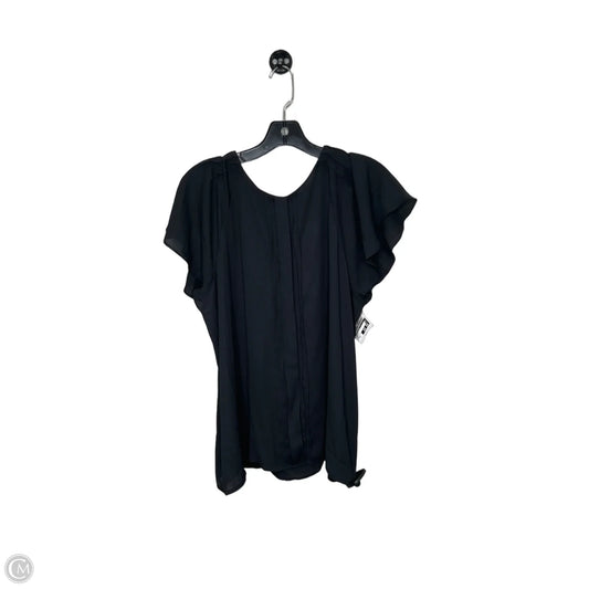 Top Short Sleeve By Worthington In Black, Size: 2x