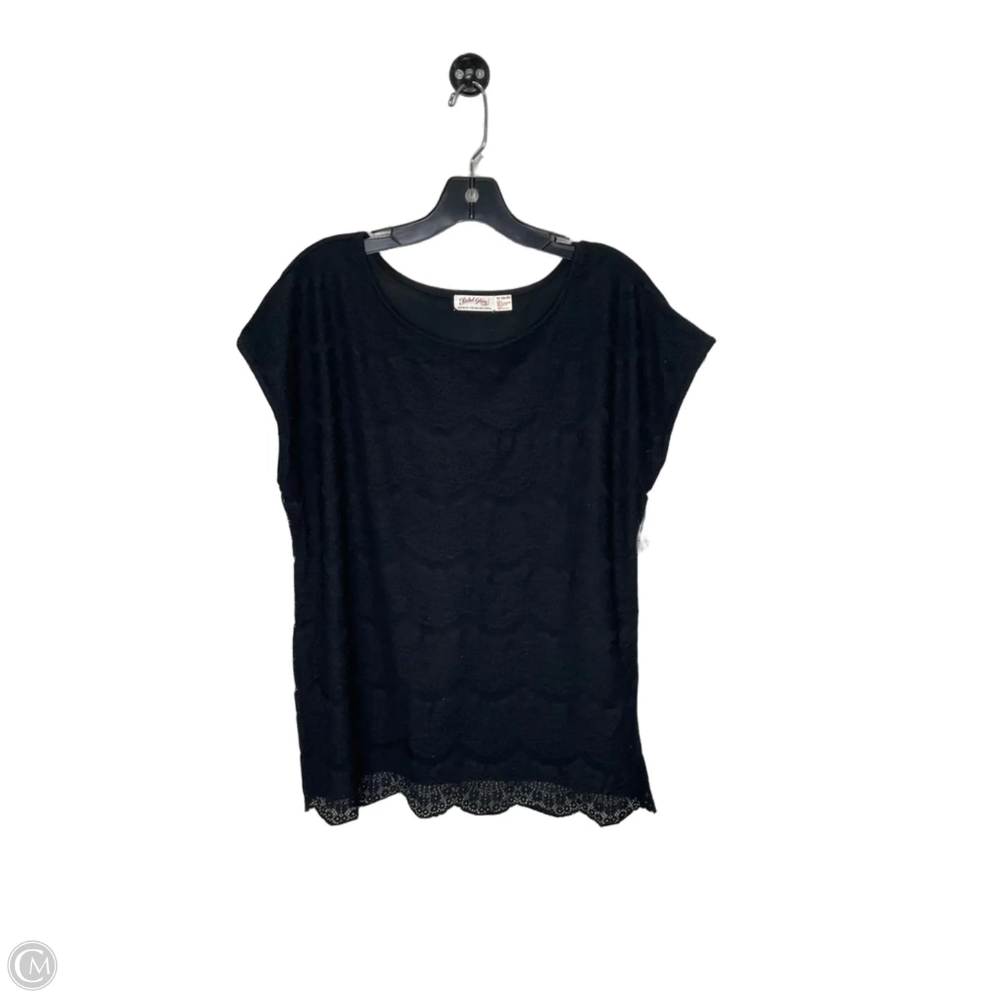 Top Long Sleeve By Faded Glory In Black, Size: 16