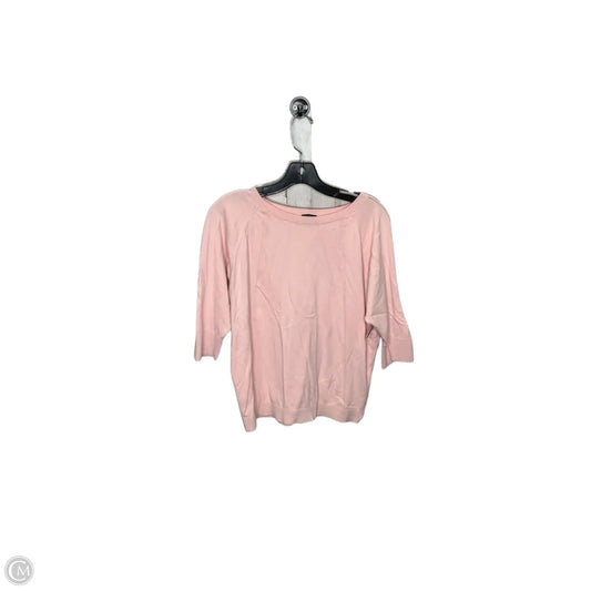 Sweater Short Sleeve By Talbots In Pink, Size: 1x