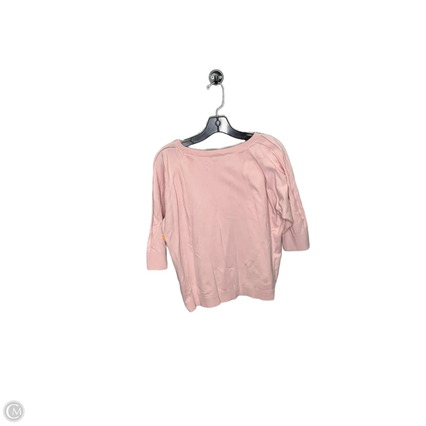 Sweater Short Sleeve By Talbots In Pink, Size: 1x