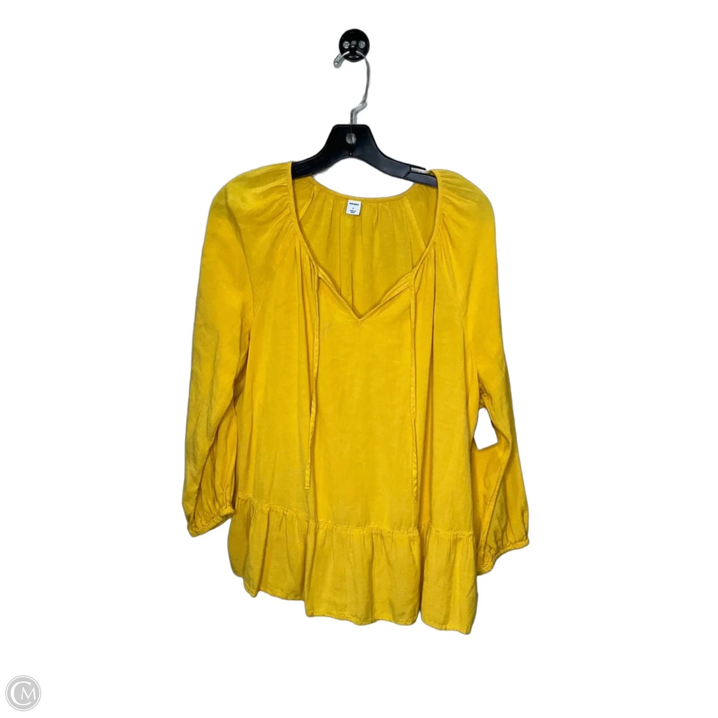 Tunic 3/4 Sleeve By Old Navy In Yellow, Size: L