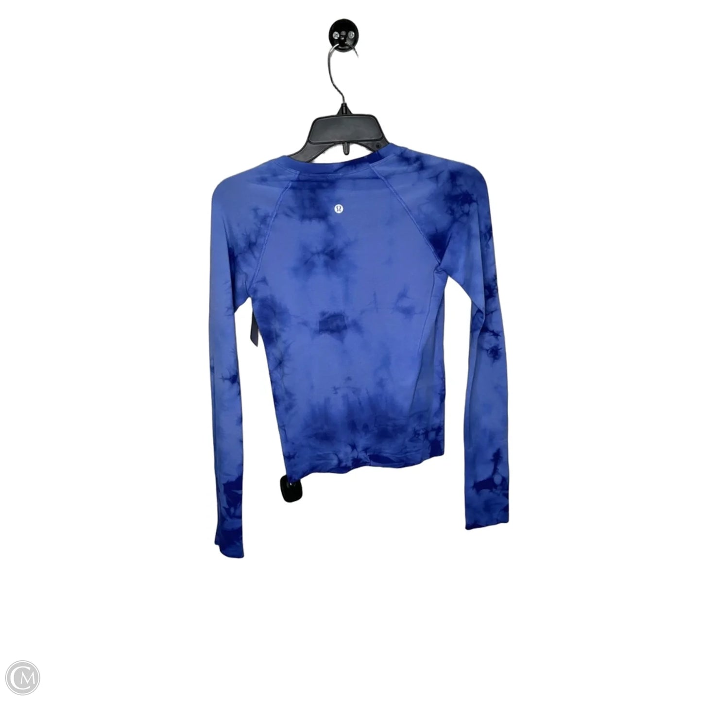 Athletic Top Long Sleeve Crewneck By Lululemon In Blue, Size: 4