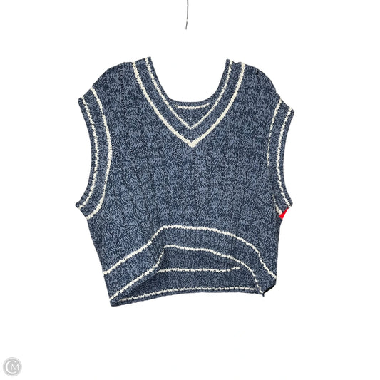 Vest Sweater By Arula In Blue, Size: Xl
