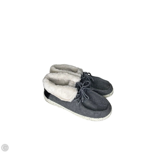 Boots Ankle Flats By Rock And Candy In Grey & White, Size: 8