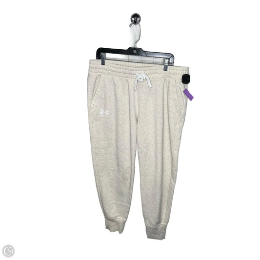 Athletic Pants By Under Armour In Tan, Size: Xl