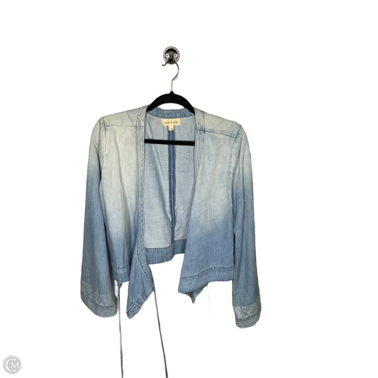 Top Long Sleeve By Cloth & Stone In Blue Denim, Size: M