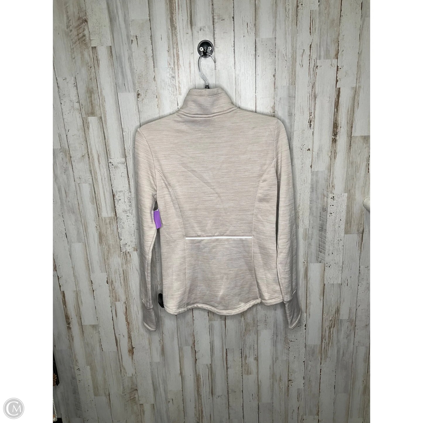 Athletic Sweatshirt Collar By Spyder In Beige, Size: M