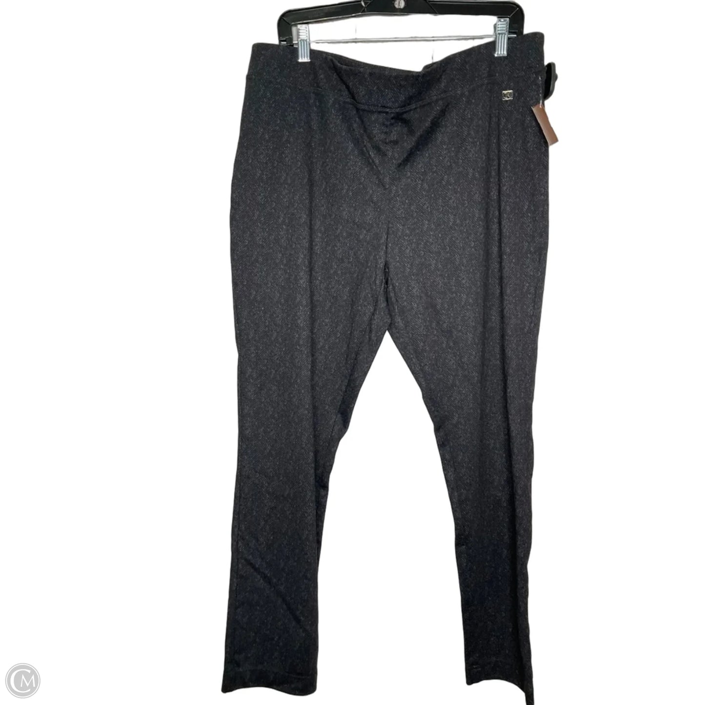 Athletic Leggings By Calvin Klein In Black, Size: Xl