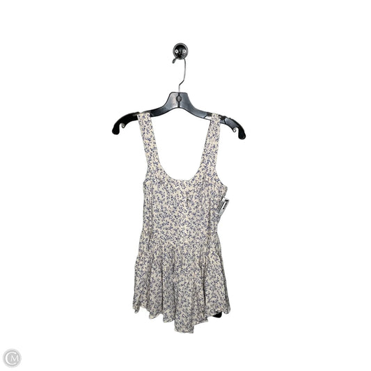 Romper By Aerie In Blue & Cream, Size: S