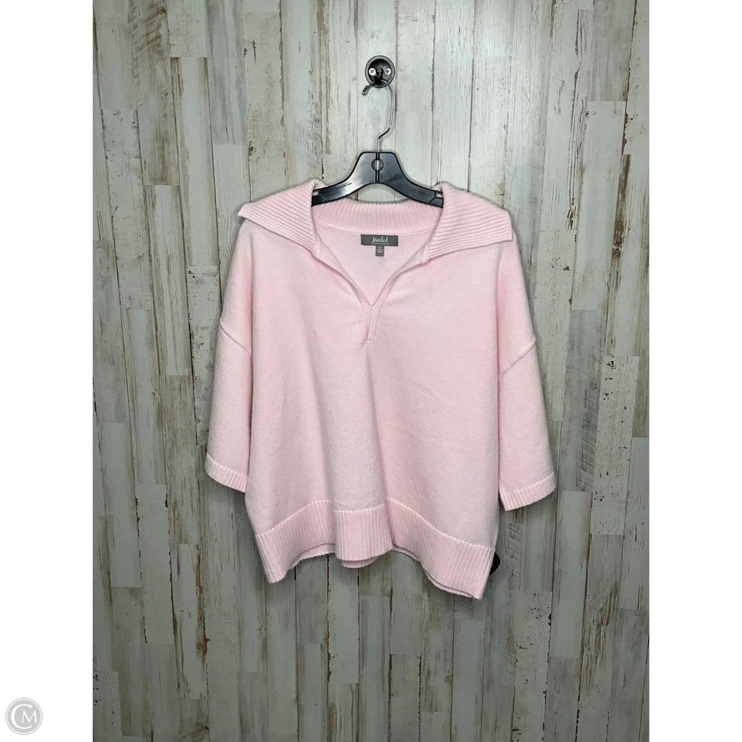 Top Short Sleeve By Marled In Pink, Size: Xl