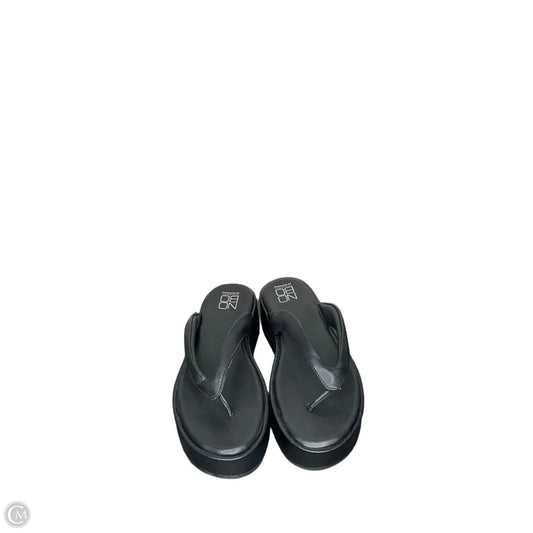 Sandals Flip Flops By No Boundaries In Black, Size: 8