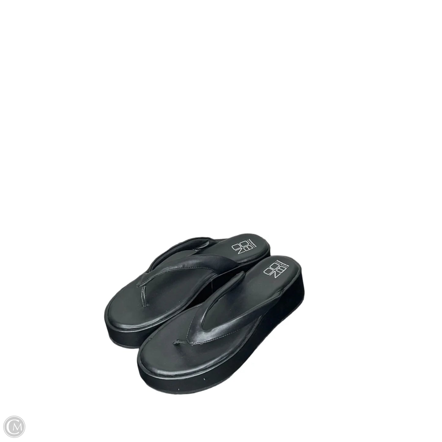 Sandals Flip Flops By No Boundaries In Black, Size: 8