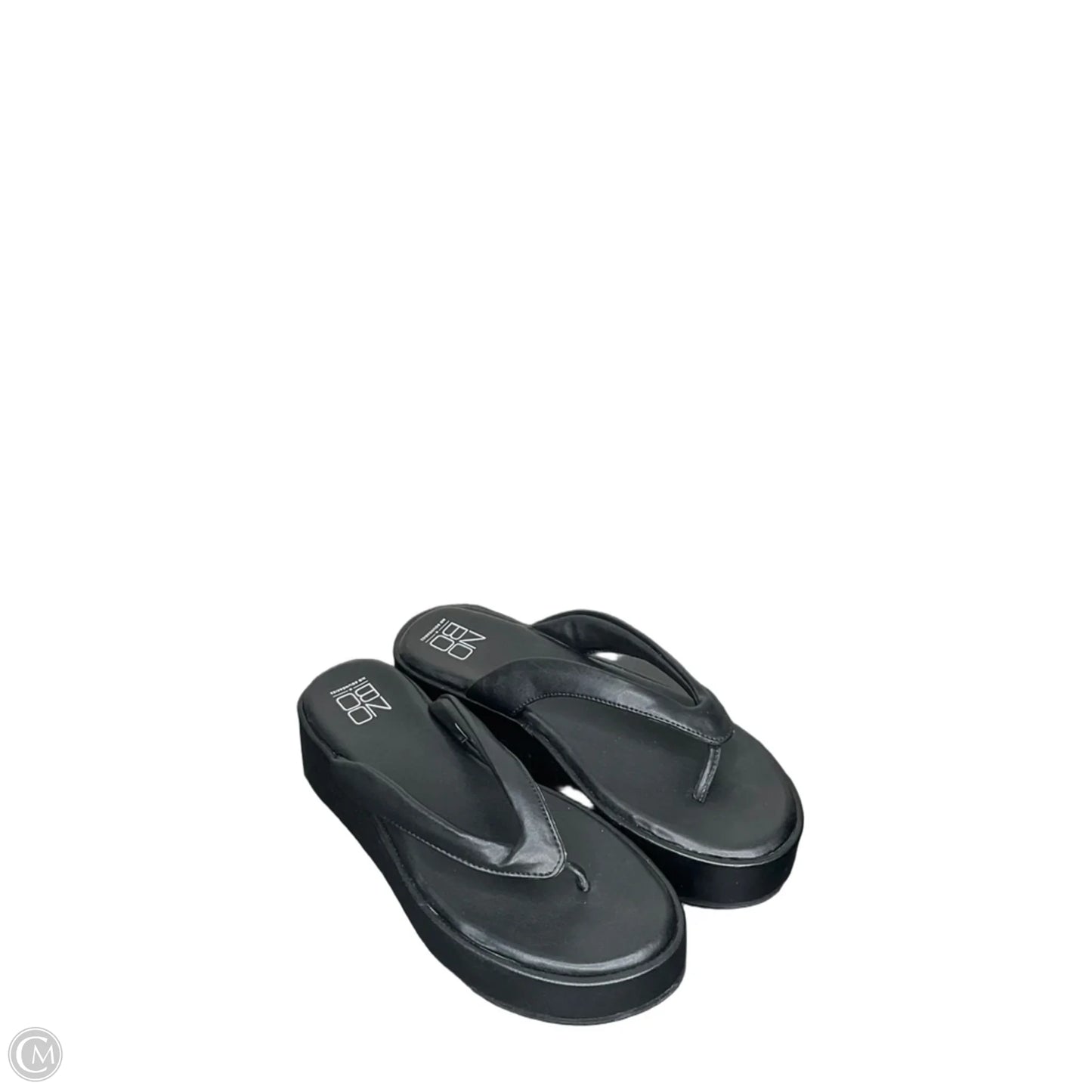 Sandals Flip Flops By No Boundaries In Black, Size: 8