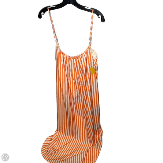 Dress Casual Maxi By Petal & Pup In Orange & White, Size: Xs
