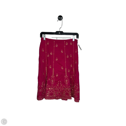 Skirt Midi By Ann Taylor In Pink, Size: 0