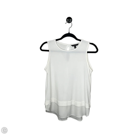Top Sleeveless Basic By Banana Republic In White, Size: Xs