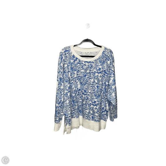 Top Long Sleeve By Crown And Ivy In Blue, Size: Xl