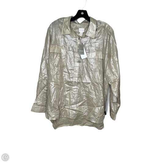 Top Long Sleeve By Chicos In Cream, Size: Xl