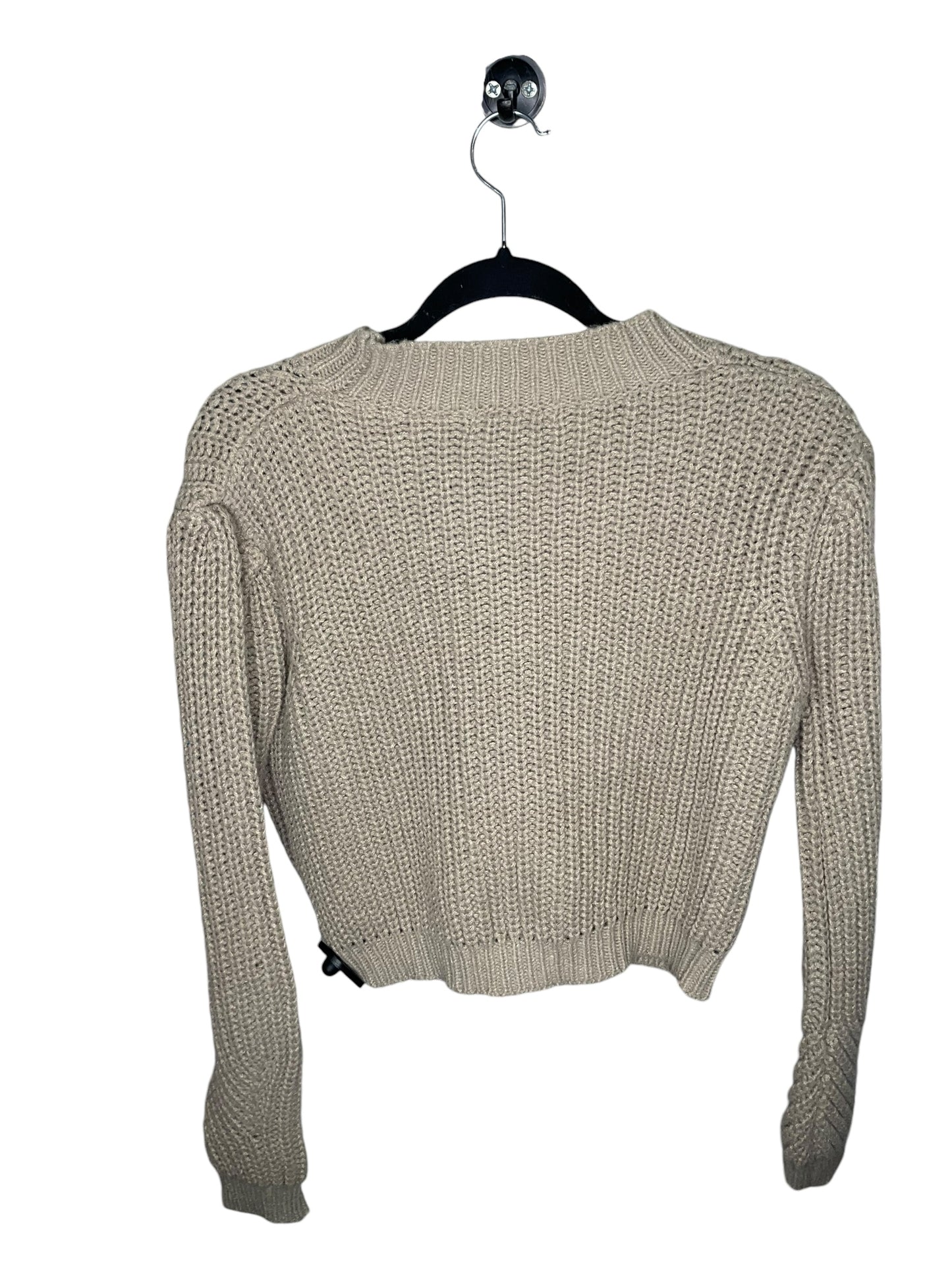 Sweater Cardigan By Hyfve In Beige, Size: M