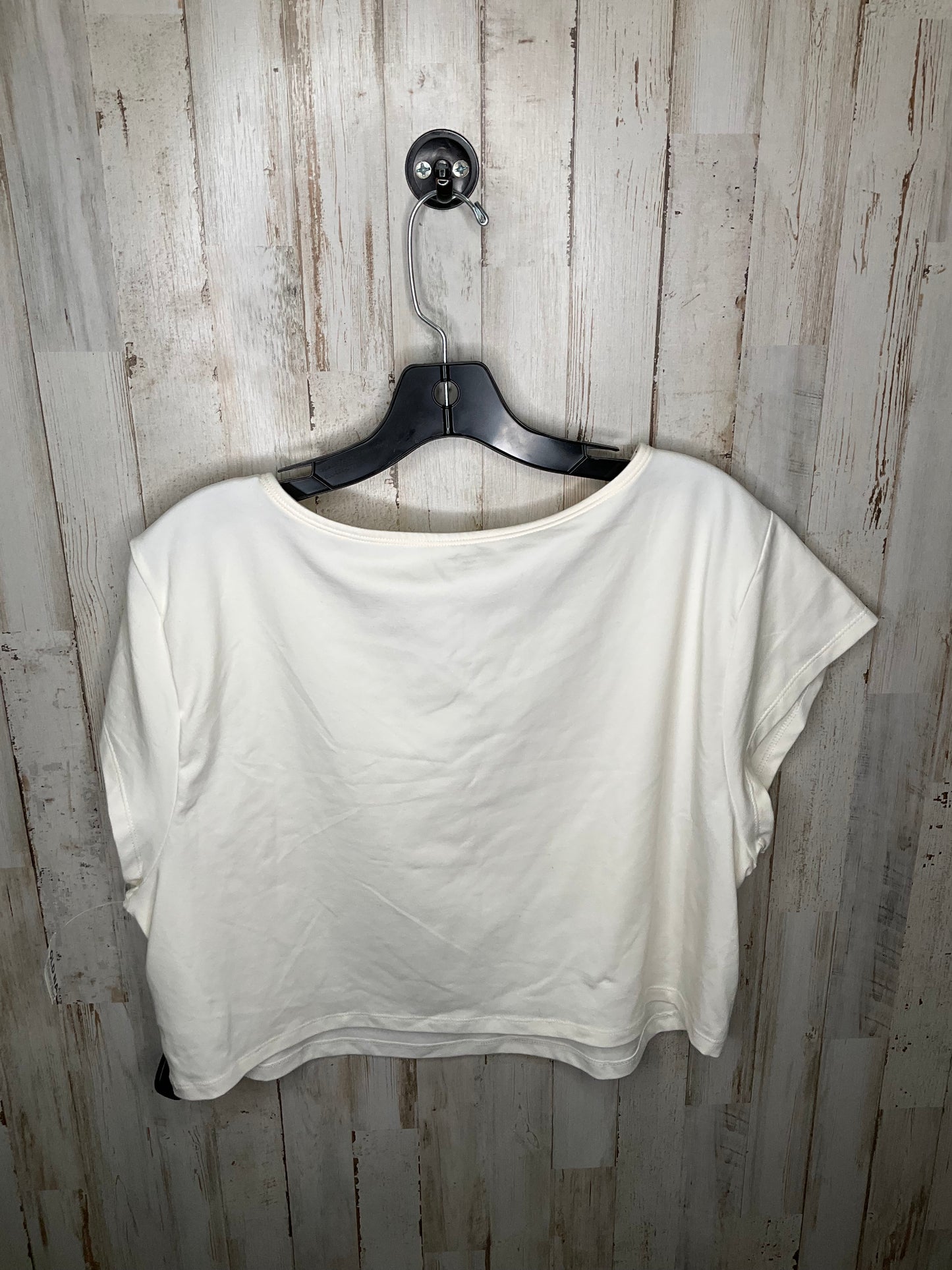 Beige Athletic Top Short Sleeve Old Navy, Size 1x