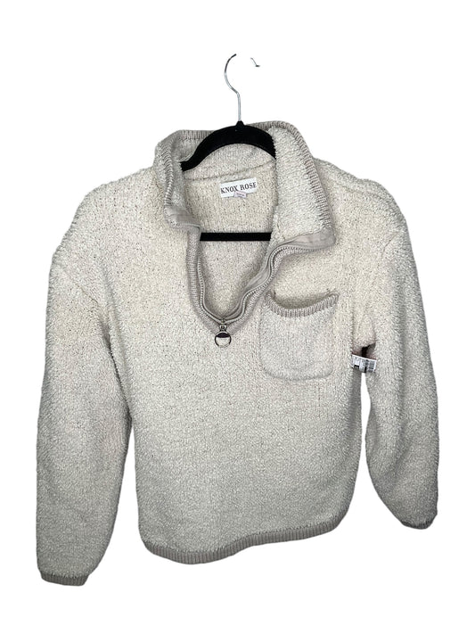 Sweatshirt Collar By Knox Rose In Beige, Size: L