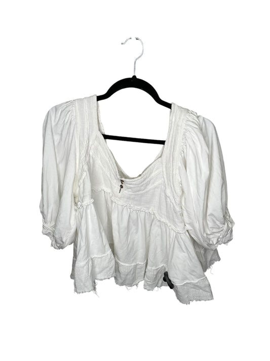 Top Short Sleeve By Clothes Mentor In White, Size: 1x