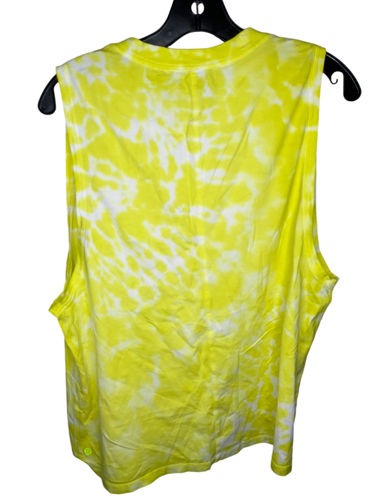 Athletic Tank Top By Lululemon In Yellow, Size: L