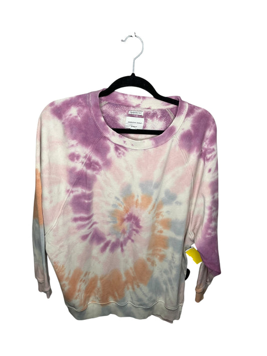 Sweatshirt Crewneck By American Eagle In Tie Dye Print, Size: M