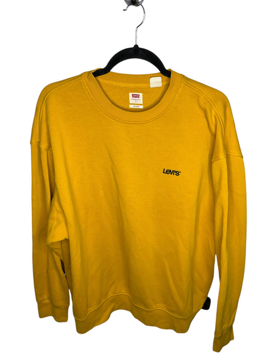 Sweatshirt Crewneck By Levis In Yellow, Size: L