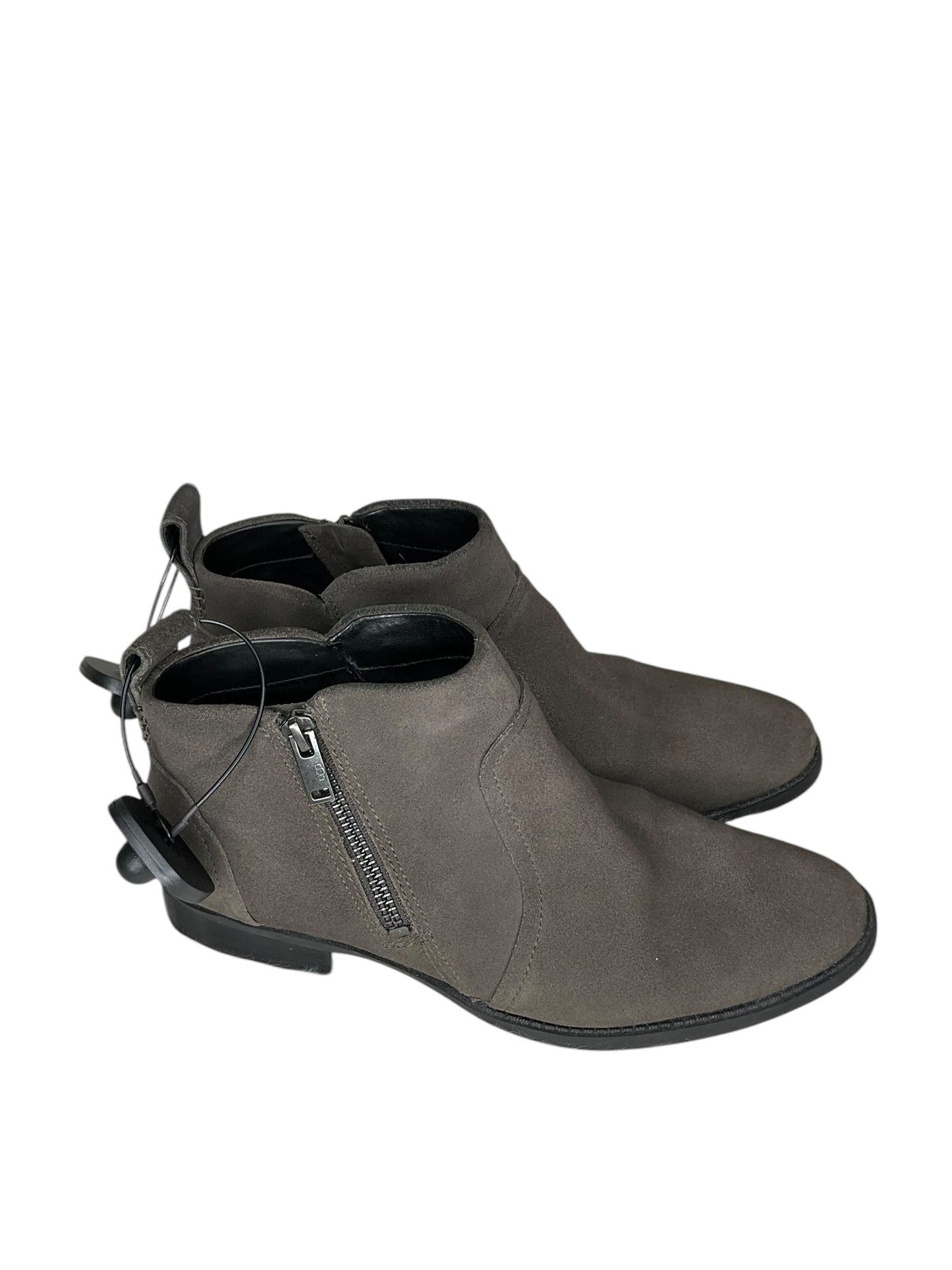 Boots Ankle Heels By Ugg In Grey, Size: 8.5