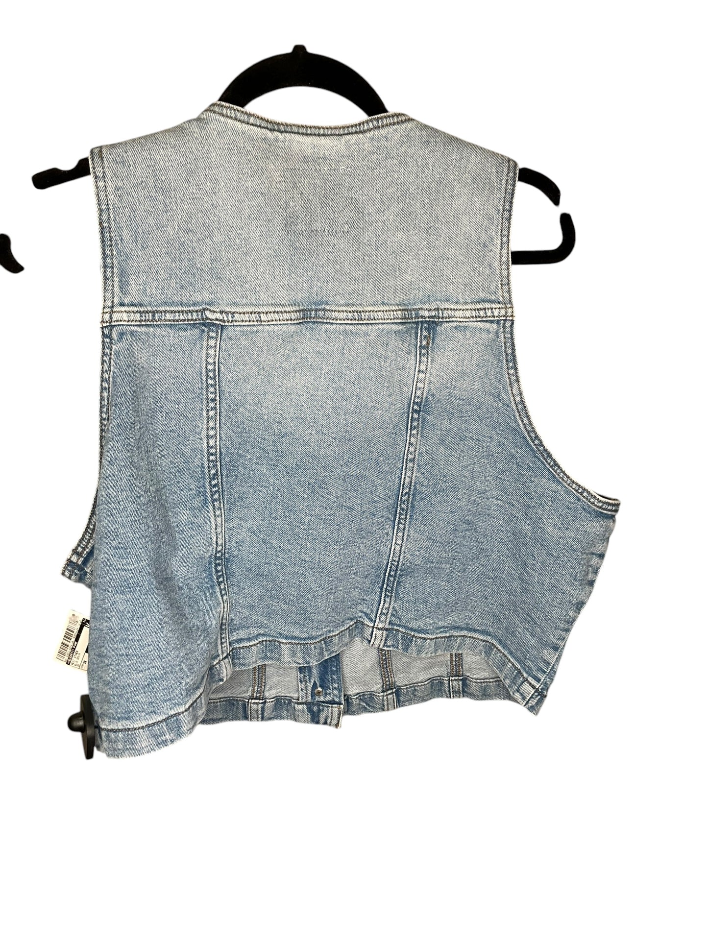 Vest Other By Celebrity Pink In Blue Denim, Size: 3x