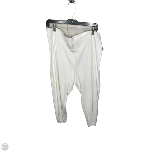 Athletic Capris By Chicos In White, Size: L