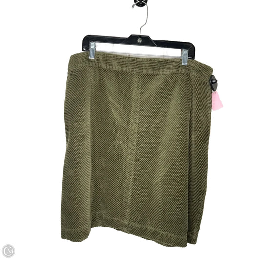 Skirt Mini & Short By Talbots In Green, Size: 18