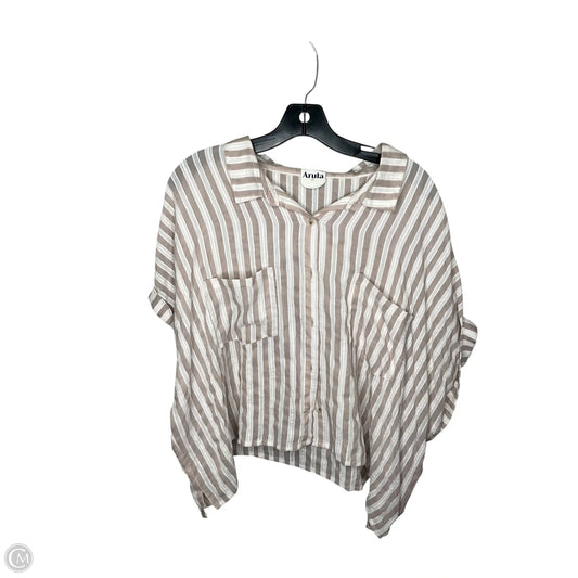 Top Short Sleeve By Altard State In Striped Pattern, Size: 1x