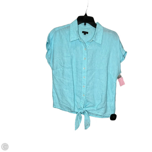 Top Short Sleeve By Talbots In Aqua, Size: S