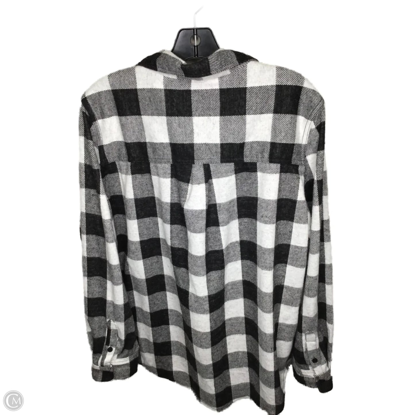 Top Long Sleeve By Clothes Mentor In Black & Grey, Size: Xl