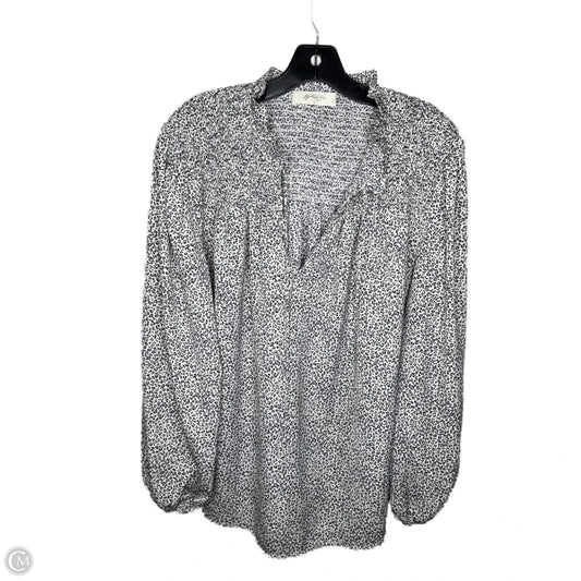 Top Long Sleeve By A Beautiful Soul In Animal Print, Size: 2x