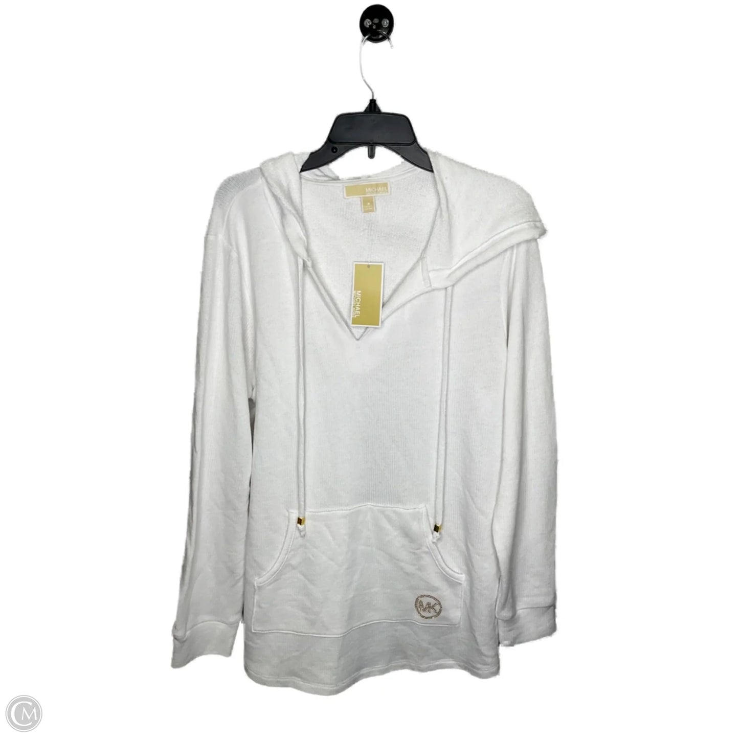 Top Long Sleeve Designer By Michael Kors Collection In White, Size: 1x