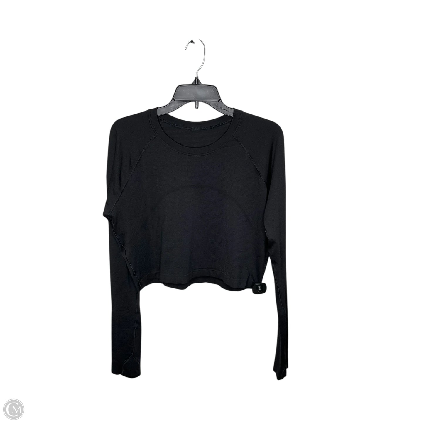 Athletic Top Long Sleeve Crewneck By Lululemon In Black, Size: 12