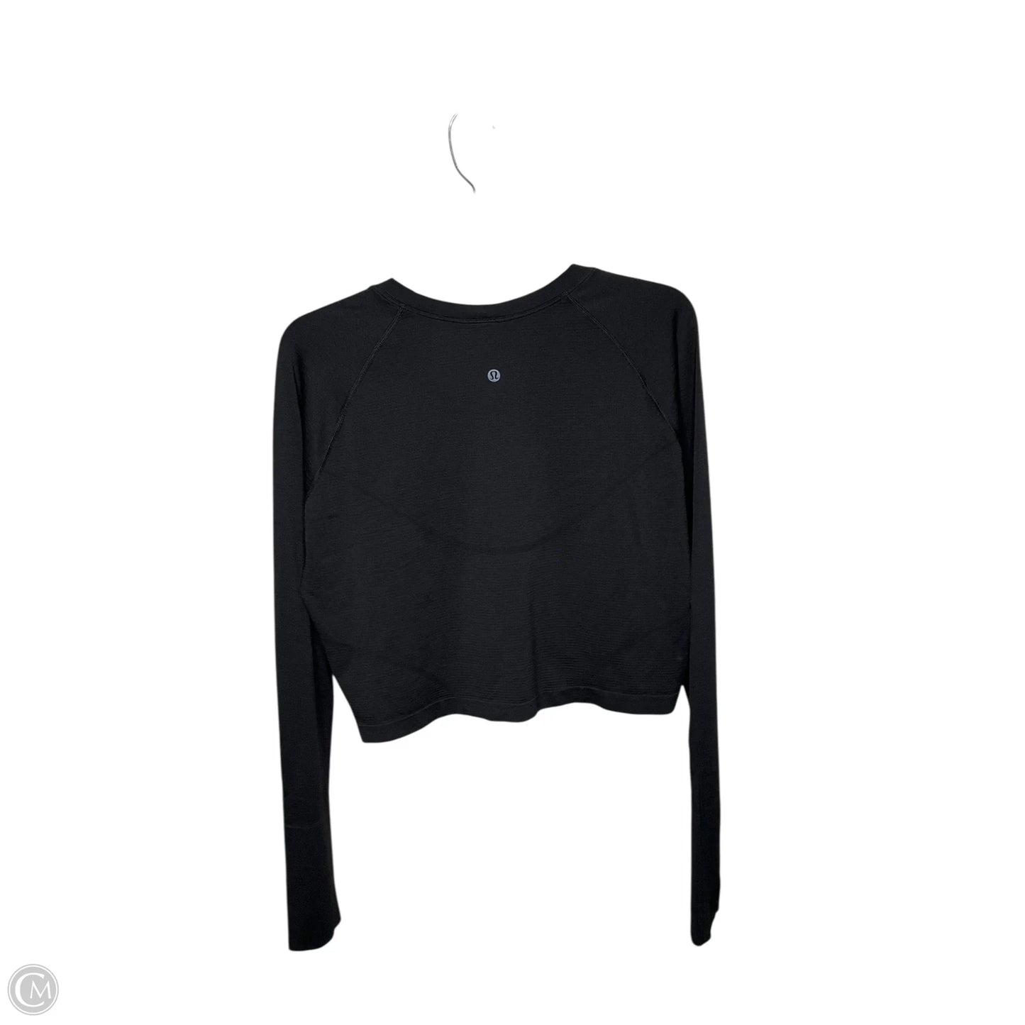 Athletic Top Long Sleeve Crewneck By Lululemon In Black, Size: 12