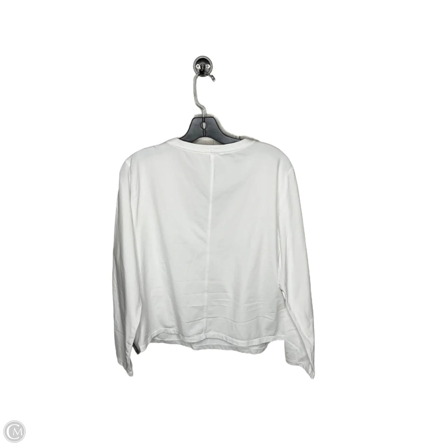 Athletic Top Long Sleeve Crewneck By Athleta In White, Size: Xl