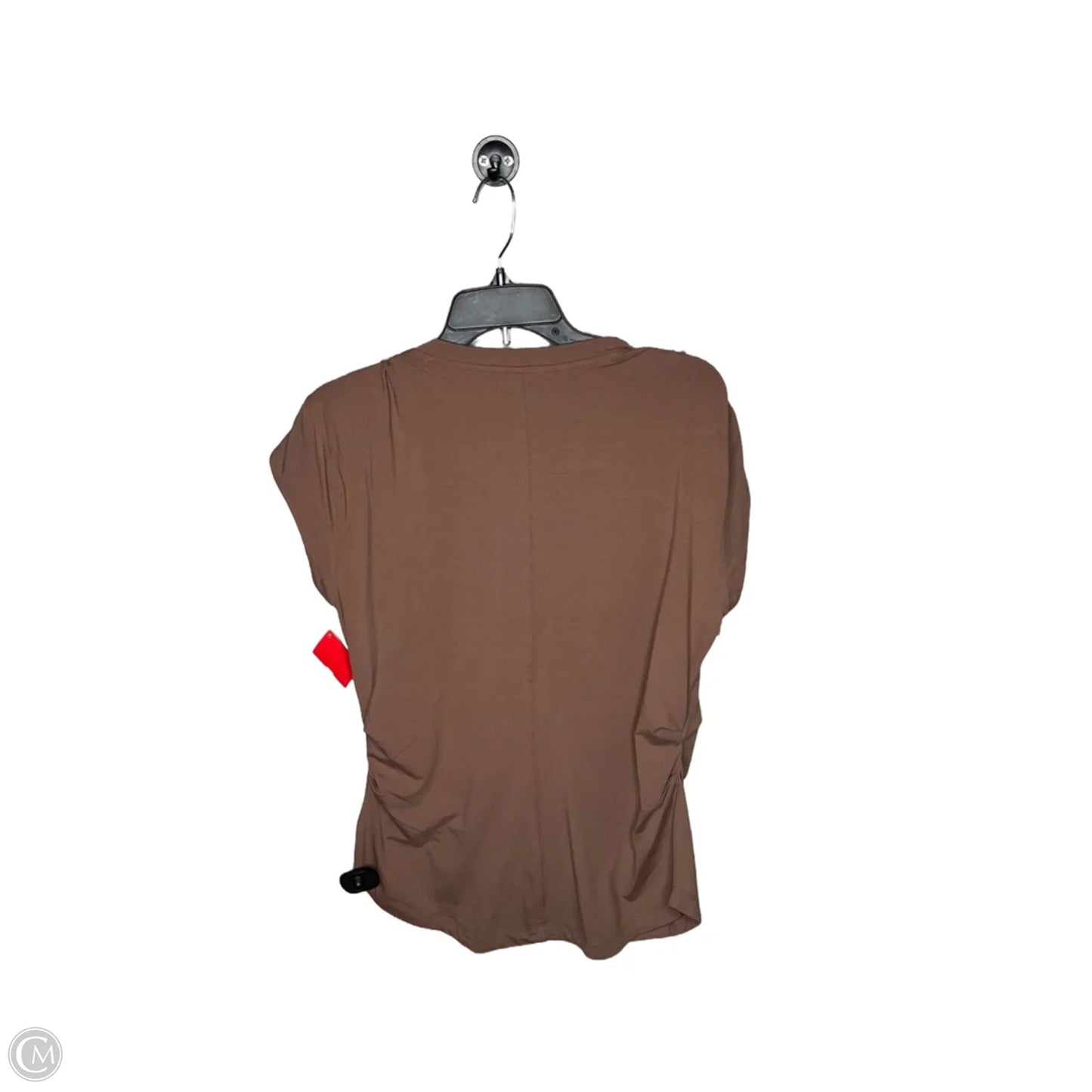 Athletic Top Short Sleeve By Athleta In Brown, Size: L