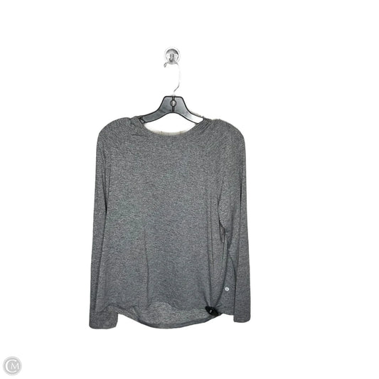 Athletic Top Long Sleeve Crewneck By Lululemon In Grey, Size: 12