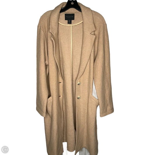 Coat Peacoat By Tahari In Tan, Size: Xl