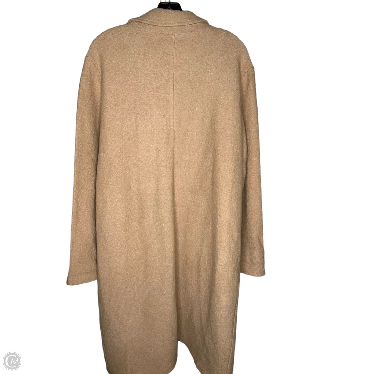 Coat Peacoat By Tahari In Tan, Size: Xl