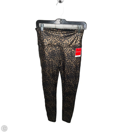 Athletic Leggings By Spanx In Animal Print, Size: L