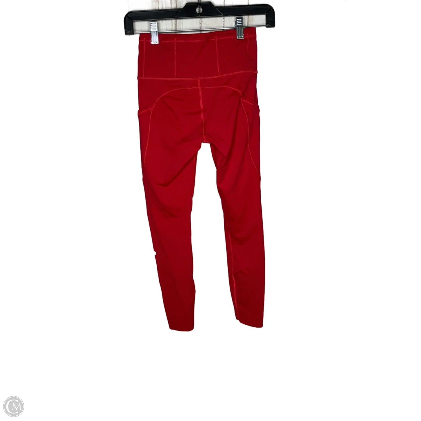 Athletic Leggings By Lululemon In Red, Size: 4