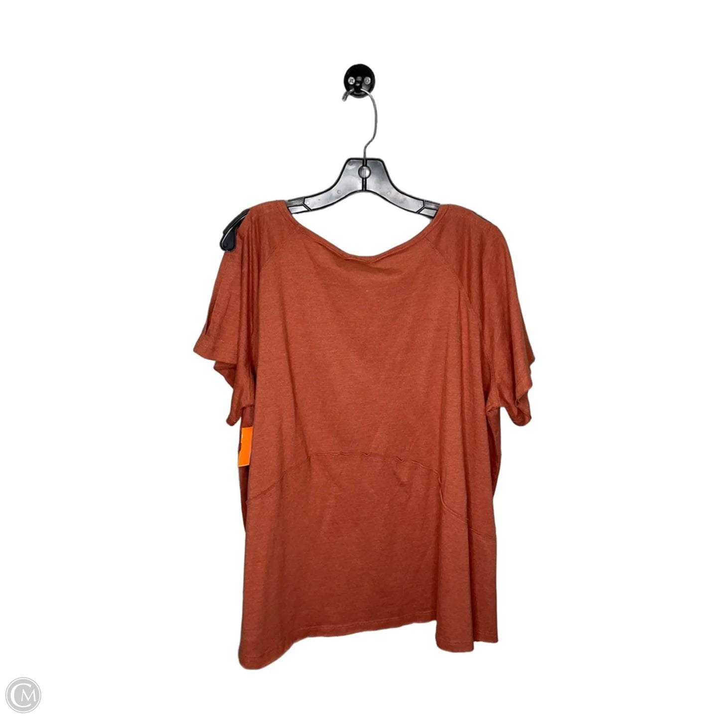 Top Short Sleeve By Wonderly In Orange, Size: 3x