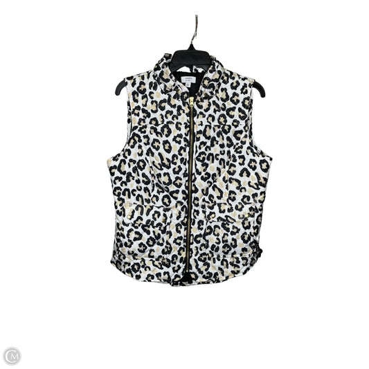 Vest Puffer & Quilted By Crown And Ivy In Animal Print, Size: L